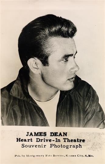 (JAMES DEAN) An obsessive collection of more than 130 photographs assembled by a die-hard Dean fan, Shirley Dormann, including souvenir